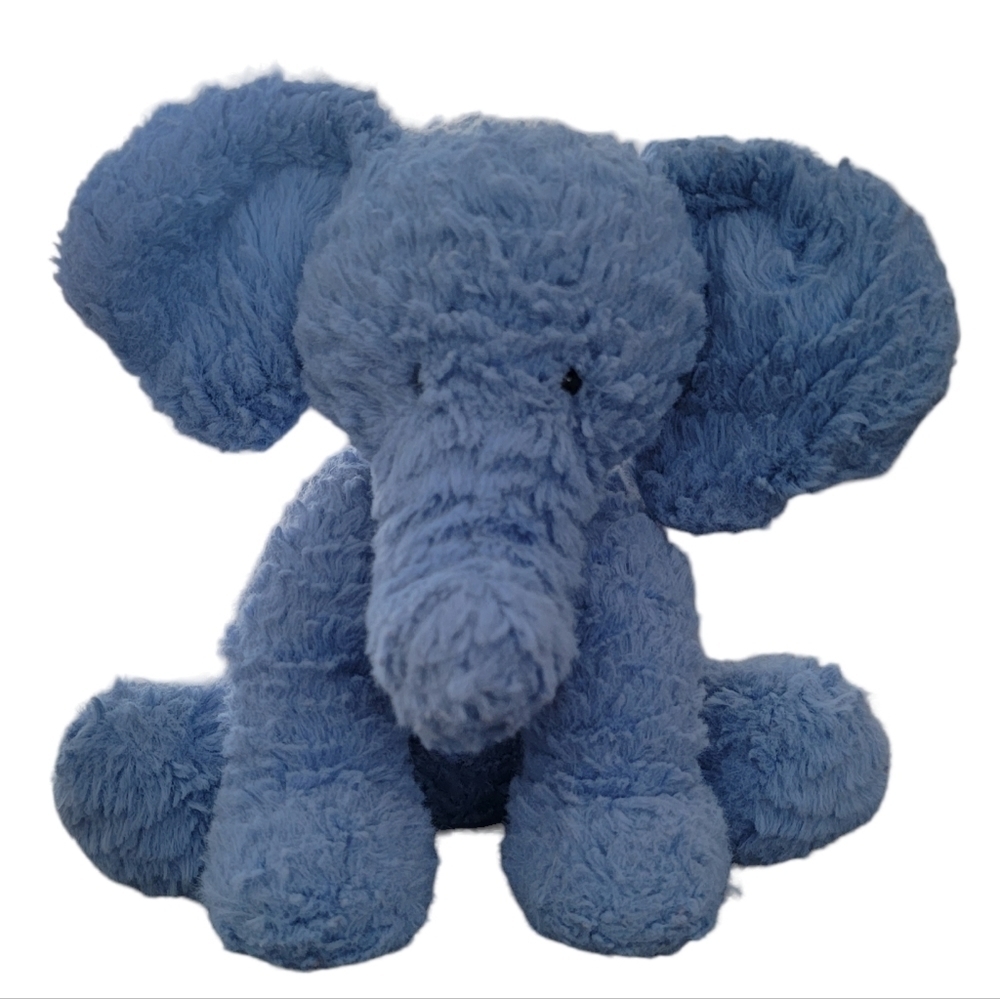 Jellycat London Fuddlewuddle blue soft plush elephant 8" stuffed animal